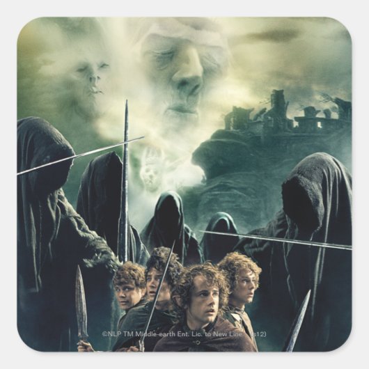 ホビットズ戦いの準備完了 スクエアシール (正面)