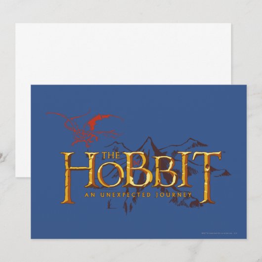ホビット: 予期せぬ旅™ 招待状 (正面/裏面)