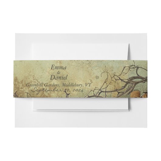 ホビトンヘブン招待状用帯 招待状ベリーバンド (正面例)