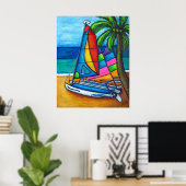 ホビーカラフルプリントバイリサ・ロレンツ ポスター (ホームオフィス)