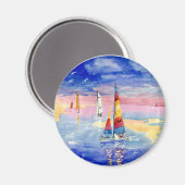 ホビーキャットセーラーボート マグネット (正面/裏面)