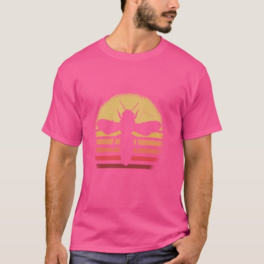ホビーキーパーレトロサンセットデザイン Tシャツ (正面)