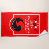 ホビーギフトのお化け ビーチタオル (正面)