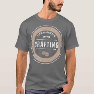 ホビークラフターおもしろいアイロニックことわざクラフティング Tシャツ