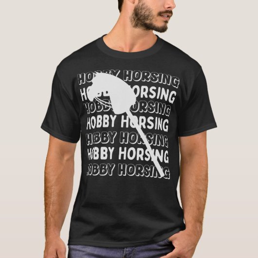 ホビーホーシング 馬 ホビーホース ホビーホース乗りの (53) Tシャツ (正面)