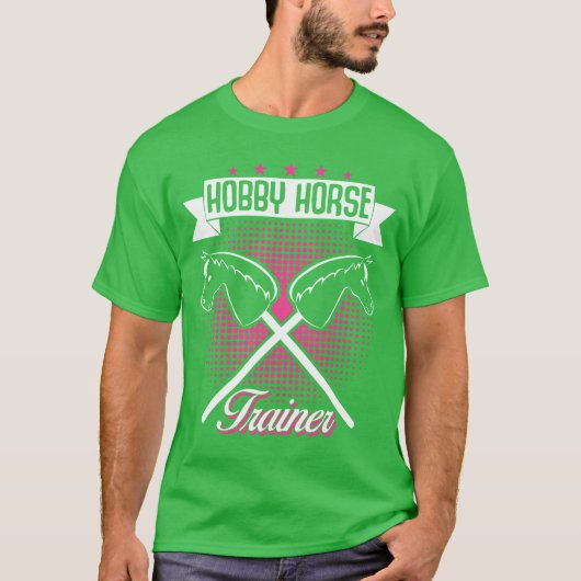 ホビーホース騎乗 ホビーホーシング レトロ Tシャツ (正面)