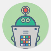 ホビーロボットAI ラウンドシール (正面)