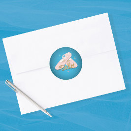 ホビー踊りバレエピンク ラウンドシール