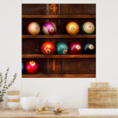 ホビー – プール – ビリヤード遊 ポスター (キッチン)