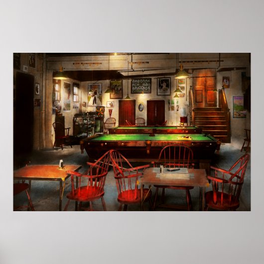 ホビー – プール – ビリヤード・クラブ1915 ポスター (正面)