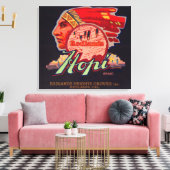 ホピオレンジラベルレッドランズ（カリフォルニア州） キャンバスプリント (インサイチュ (リビング))