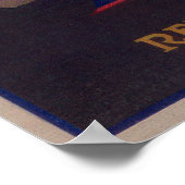 ホピオレンジラベルレッドランズ（カリフォルニア州） ポスター (角)