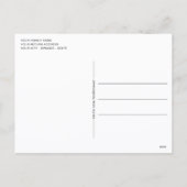 ホピカスタムーイースターバニーストライプズ格子模様 シーズンポストカード (裏面)