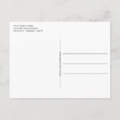 ホピカスタムーイースターバニーストライプズ格子模様 シーズンポストカード (裏面)