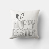 ホピシンプルーイースタープンタイポグラフィ | クッション (裏面)