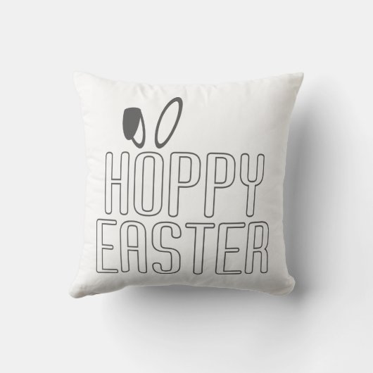 ホピシンプルーイースタープンタイポグラフィ | クッション (裏面)