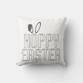 ホピシンプルーイースタープンタイポグラフィ | クッション (正面)