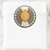 ホピスネークモチーフヴィンテージ先住民アメリカン ラウンドシール (バッグ)