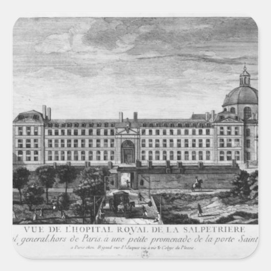 ホピタルデラ王室のサルペトリエールの見解 スクエアシール (正面)