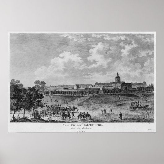 ホピタルラサルペトリエールの見解 ポスター (正面)