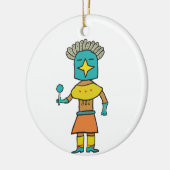 ホピドールブルースターカチーナ セラミックオーナメント (左)