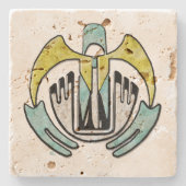 ホピプライド先住民アメリカントライバル ストーンコースター (正面)