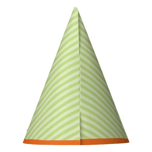 ホピーハッピーイースターバニーストライプズ模様 パーティーハット (裏面)