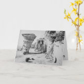 ホピー族サポート挨拶状 カード (黄色い花)