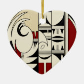 ホピー族陶器01 セラミックオーナメント (正面)