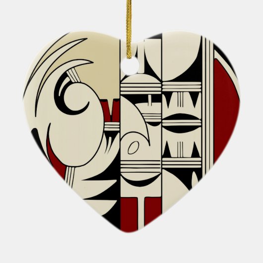 ホピー族陶器01 セラミックオーナメント (裏面)