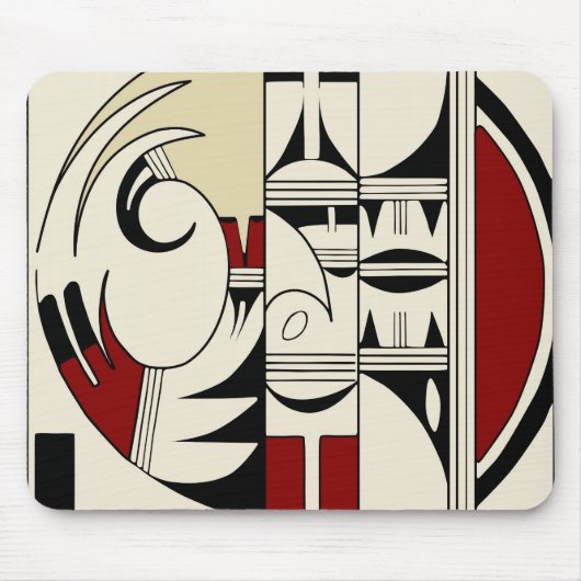 ホピー族陶器01 マウスパッド (正面)