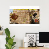 ホピ予言ロックスターマップ ポスター (ホームオフィス)