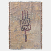 ホピ女性記号 スローブランケット (正面縦)