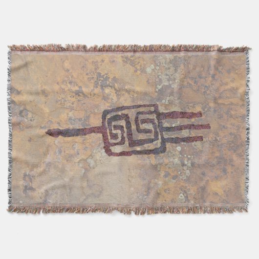 ホピ女性記号 スローブランケット (正面)