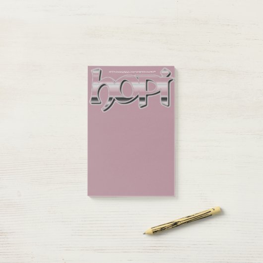 ホピ書 ポストイット (デスク上)