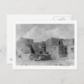 ホピ語(モキー)インディアンスネークキバオライビプエブロ ポストカード (正面/裏面)