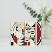 ホピ陶器01 ポストカード (スタンド正面)