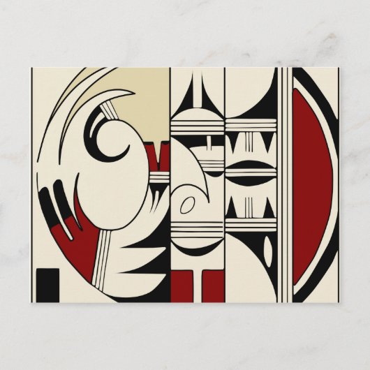 ホピ陶器01 ポストカード (正面)