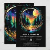 ホファイズウッズ魔法誕生日 招待状 (正面/裏面)