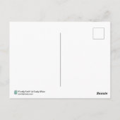 ホファイリーフィールドストライプのフェアリーファンタジーアートプリント ポストカード (裏面)