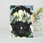 ホファイリーフォレストウッドランド誕生日 招待状 (スタンド正面)