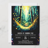 ホファイレトレイルズウッドランド誕生日 招待状 (正面)