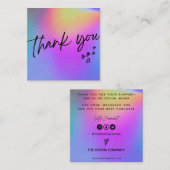 ホフェイクロハートトレンディーメディア挿入名刺 スクエア名刺 (正面/裏面)