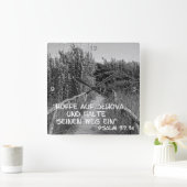 ホフオフジェホバ….. スクエア壁時計 (ホーム)