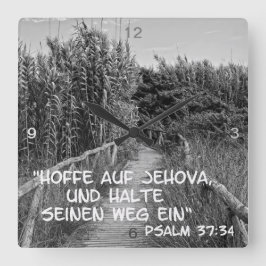 ホフオフジェホバ….. スクエア壁時計