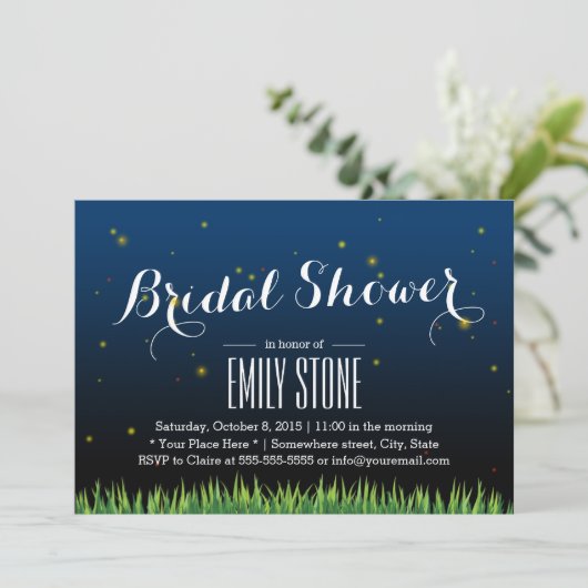 ホフスタイリッシュライスサマーナイトブライダルシャワー 招待状 (スタンド正面)