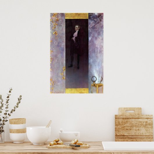 ホフブルク俳優ジョセフ・レウィンスキーをカルロス・バイ・クリムト ポスター (キッチン)