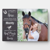 ホフプリントオンザourハートペットホースメモリアル フォトプラーク (正面)