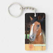 ホフプリントオンハートペットホース記念 キーホルダー (正面)