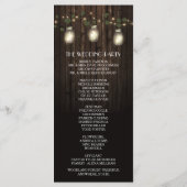 ホフ素朴リー+つる植物ブドウ園結婚式 プログラム (裏面)